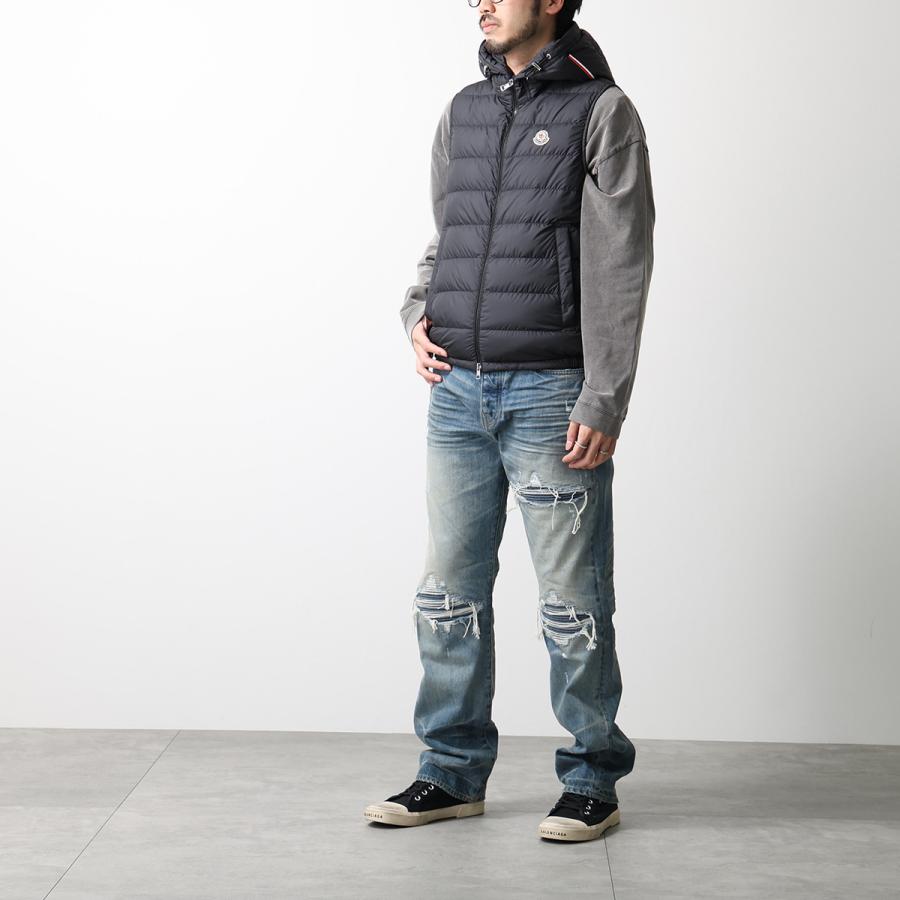 MONCLER モンクレール ダウンベスト MARSEILLAN マルセイヤン 1A00019 597X2 メンズ フード付き ジレ アイコンパッチ 999 L10911A00019597X2999の画像