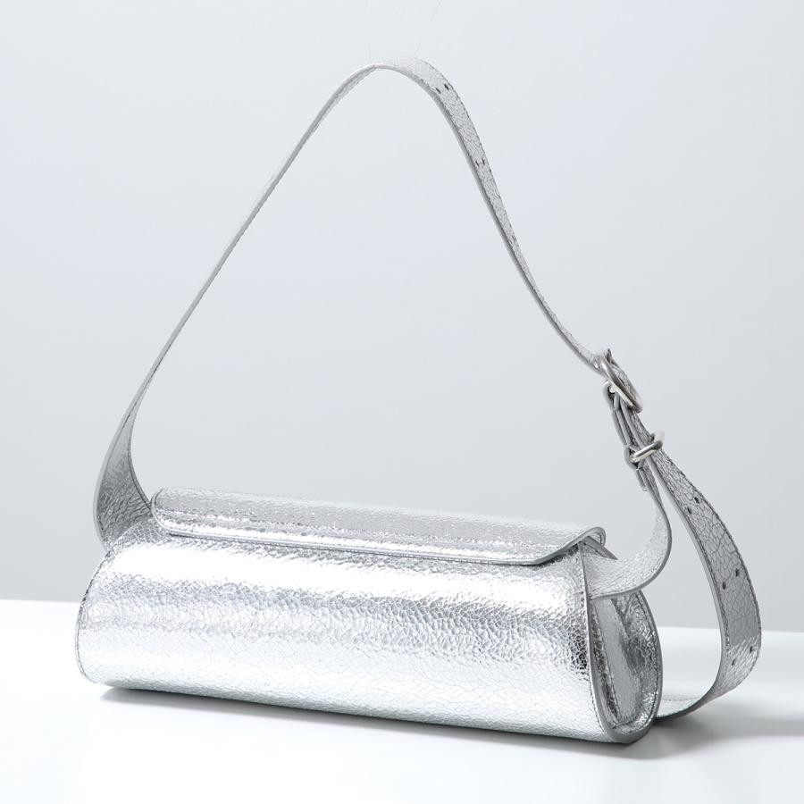 Jil Sander ジルサンダーCannolo スモール本当シルバー伊勢丹 JIL SANDER（ジルサンダー） ハンドバッグ CANNOLO SM カンノーロ