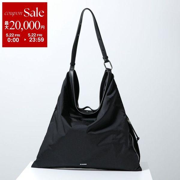 ジルサンダー トートバッグ　ブラック　レザー　JIL SANDER JIL SANDER（ジルサンダー） トートバッグ Soft Rolled Hobo J26ZH0008