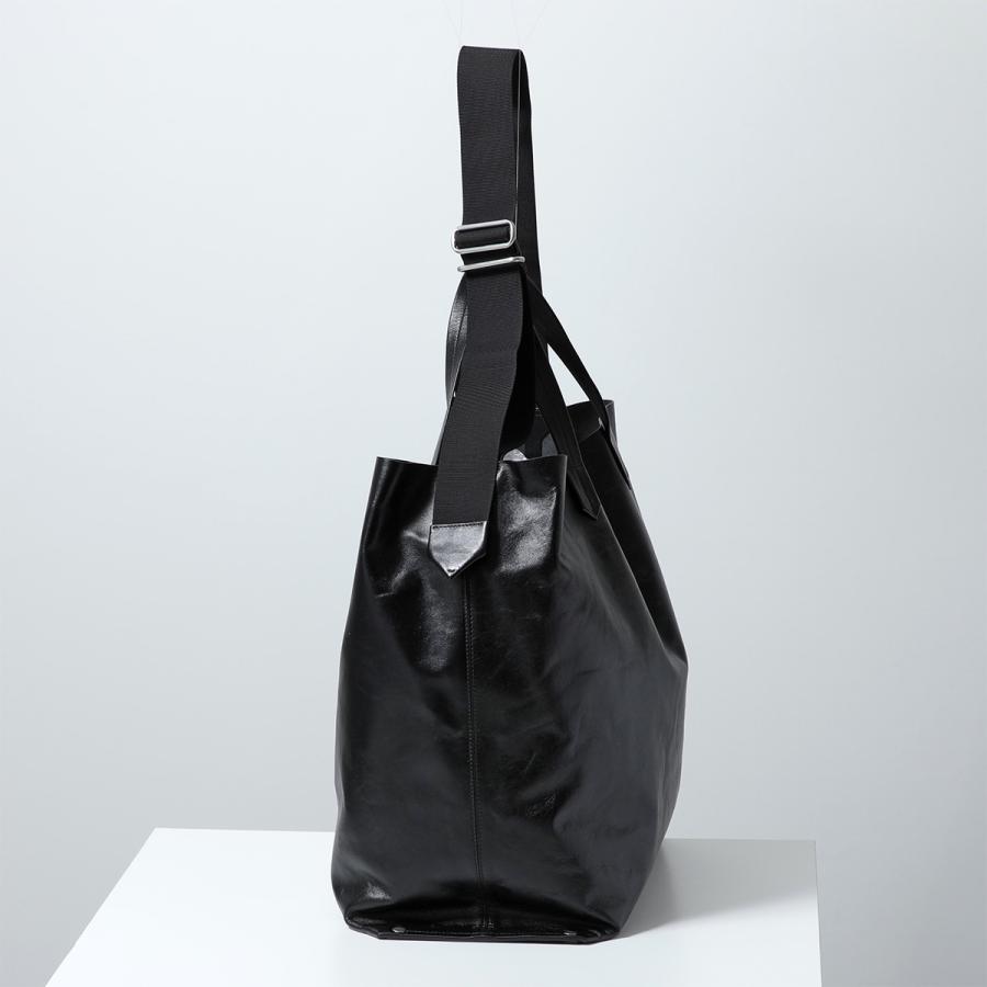 JIL SANDER ブラックレザートートバッグ Jil Sander レザー ハンドバッグ | ブラック | FARFETCH JP