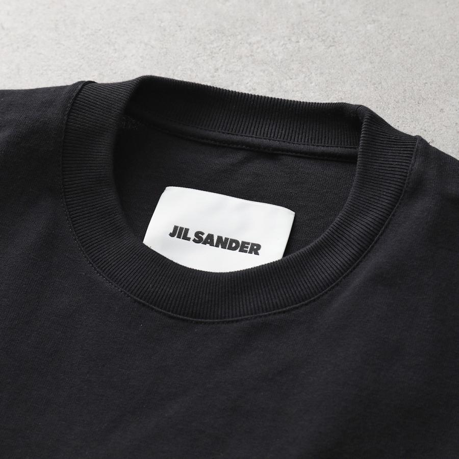 JIL SANDER ジルサンダー 半袖 Tシャツ J21GC0001 J45317 メンズ ロゴ カットソー ロゴT コットン クルーネック カラー2色 J21GC0001J45317001の画像