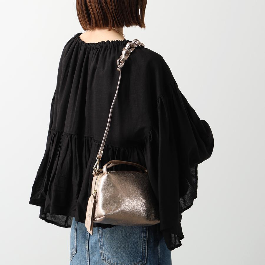 GIANNI CHIARINI ジャンニキアリーニ ショルダーバッグ ALIFA S アリファ BS 8145 VNCMET レディース メタリック レザー クロスボディ 鞄 カラー2色の画像