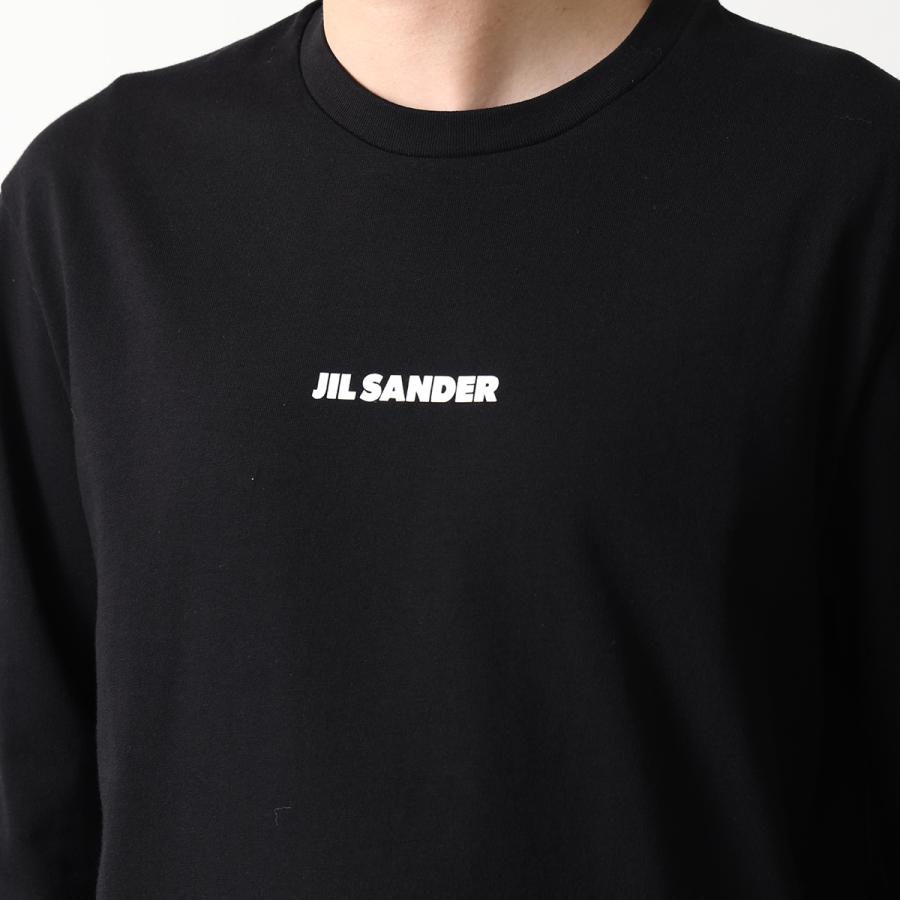 JIL SANDER+ ジルサンダー 1枚ロゴ　長袖Tシャツ　黒 JIL SANDER（ジルサンダー） 長袖 Tシャツ J22GC0236 J20103 メンズ