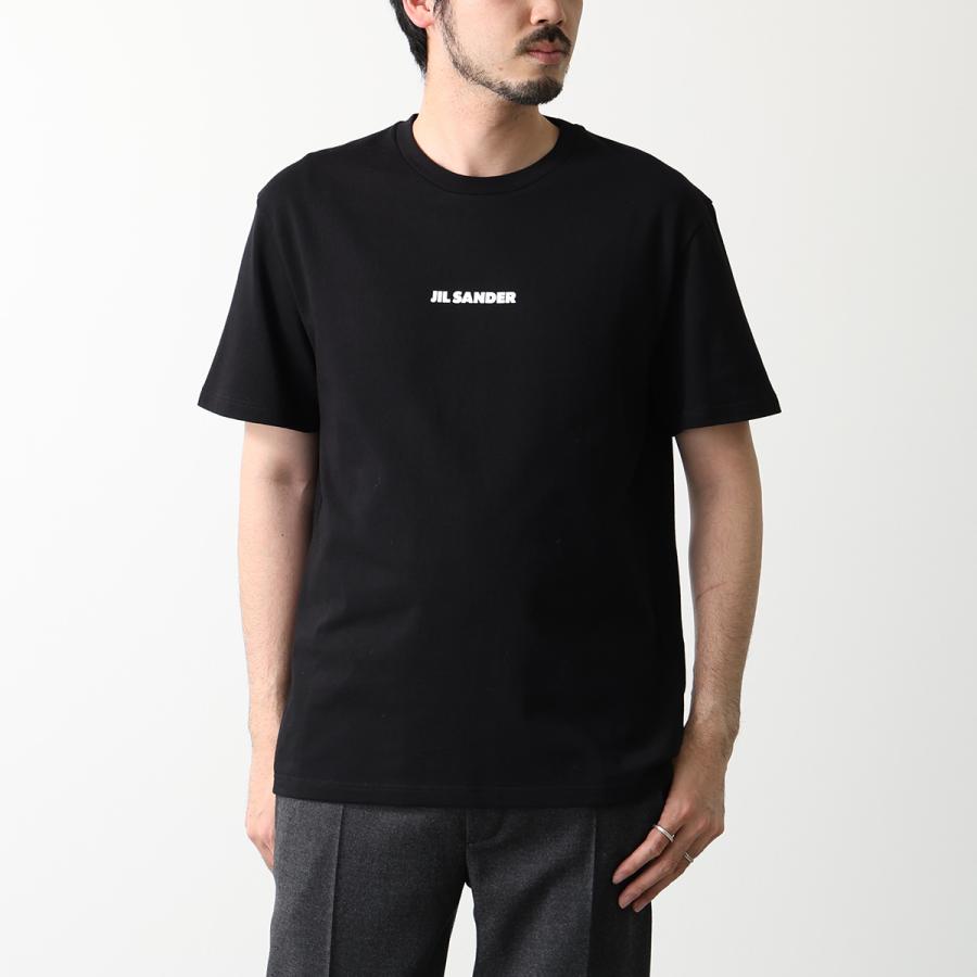 ジルサンダー　ロゴパッチ　Tシャツ　黒　半袖 JIL SANDER（ジルサンダー） 半袖 Tシャツ J22GC0237 J20103 メンズ