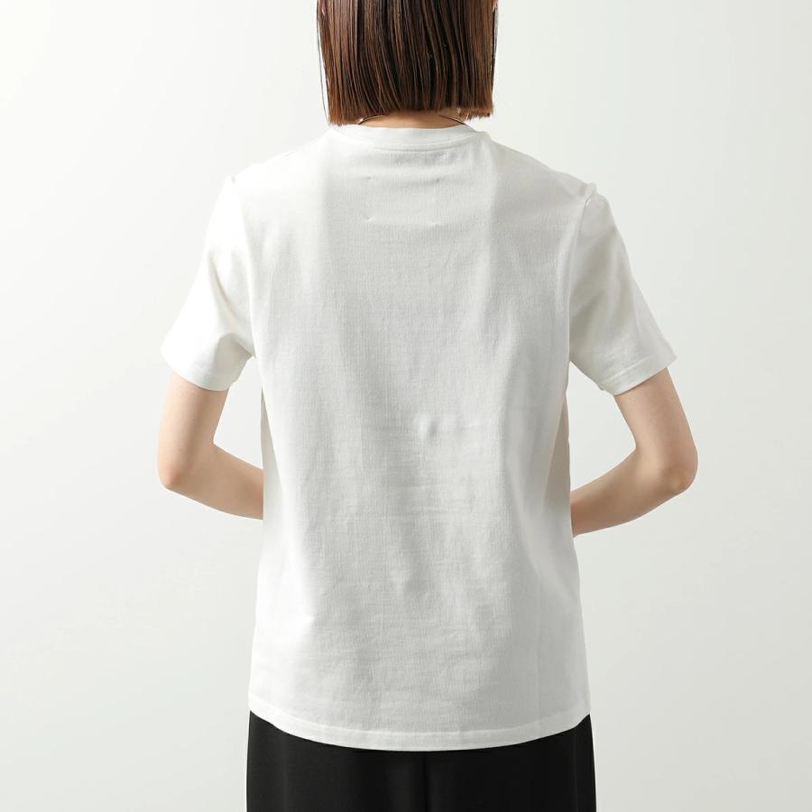 JIL SANDER ジルサンダー 半袖 Tシャツ J02GC0142 J20103 レディース ロゴ カットソー ロゴT コットン クルーネック 102/PORCELAINの画像