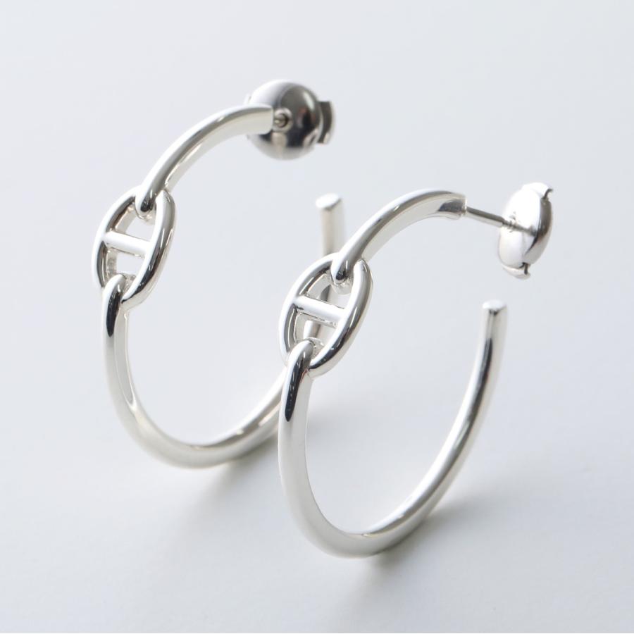 HERMES（エルメス） フープピアス シェーヌダンクル アンシェネ PM