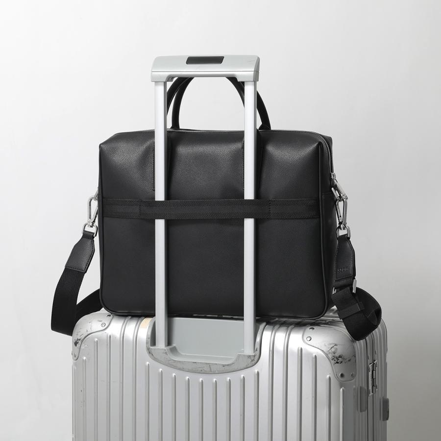 HUGO BOSS ヒューゴボス シングルドキュメントケース Daxter Doc case 50558430 メンズ ブリーフケース メタルロゴ エコレザー 鞄 001の画像