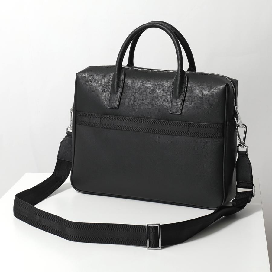 HUGO BOSS ヒューゴボス シングルドキュメントケース Daxter Doc case 50558430 メンズ ブリーフケース メタルロゴ エコレザー 鞄 001の画像