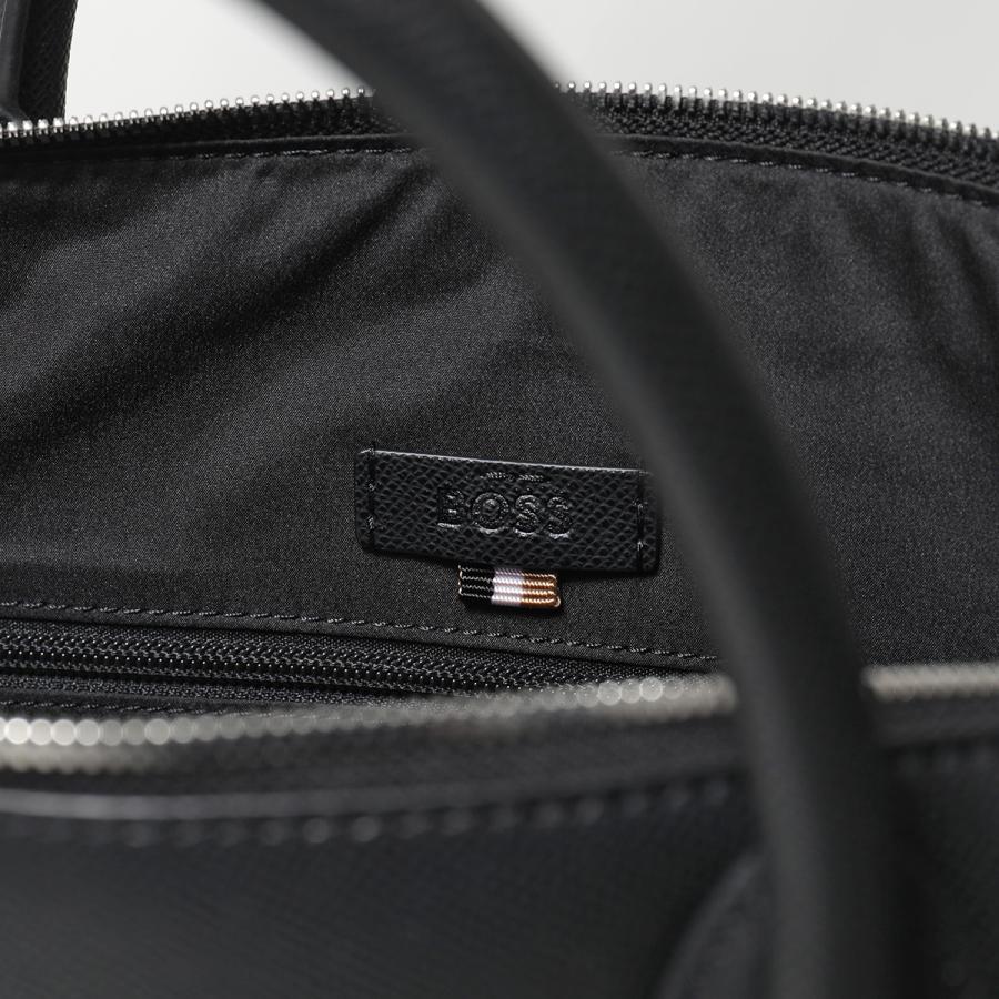 HUGO BOSS ヒューゴボス シングルドキュメントケース Daxter Doc case 50558430 メンズ ブリーフケース メタルロゴ エコレザー 鞄 001の画像