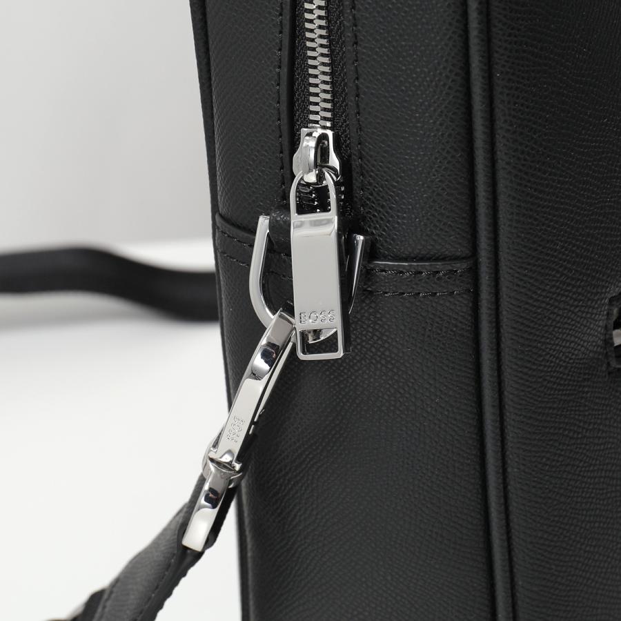 HUGO BOSS ヒューゴボス シングルドキュメントケース Daxter Doc case 50558430 メンズ ブリーフケース メタルロゴ エコレザー 鞄 001の画像