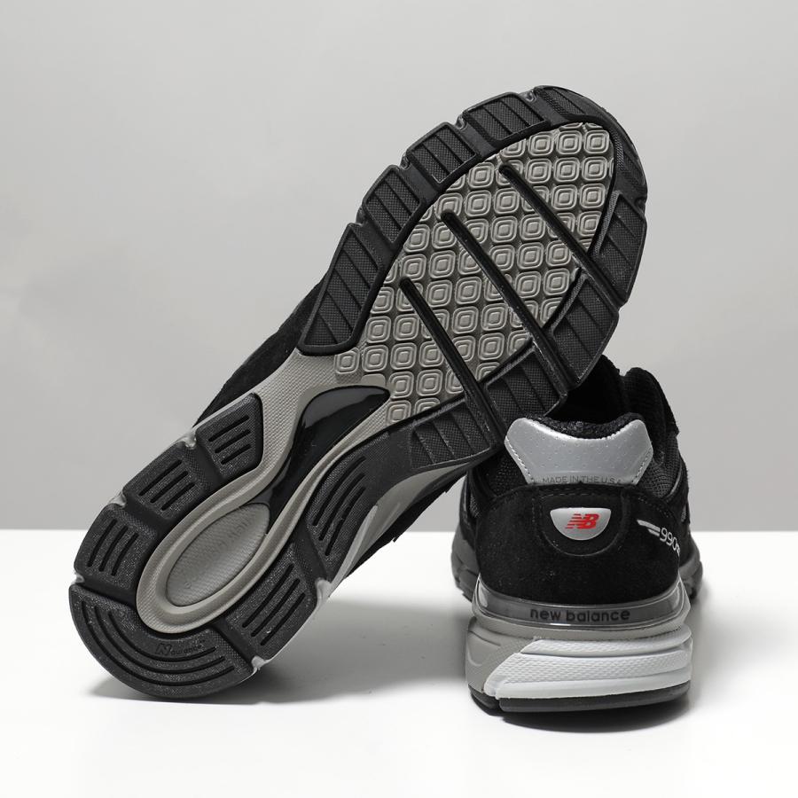New Balance ニューバランス スニーカー U990BL4 レディース ローカット スウェード × メッシュ Made in USA 990v4 Dウィズ シューズ 靴 ブラックの画像