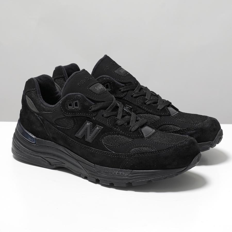 New Balance ニューバランス スニーカー U992TB メンズ スウェード Made in USA 992v1 オールブラック トリプルブラック Dウィズ シューズ 靴 TBの画像
