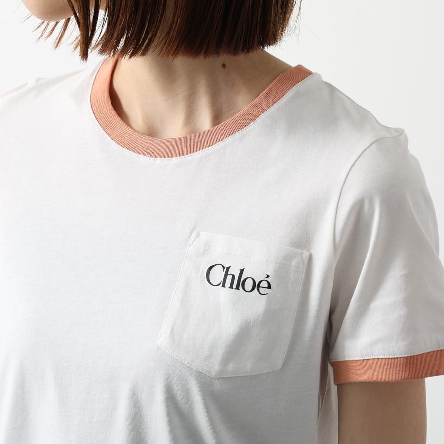 新品タグ付 クロエ Chloe キッズ ロゴ Tシャツ 12Y S XS 大人もOK！Chloe / クロエ レース刺繍ロゴTシャツ ◇国内発送 (Chloe