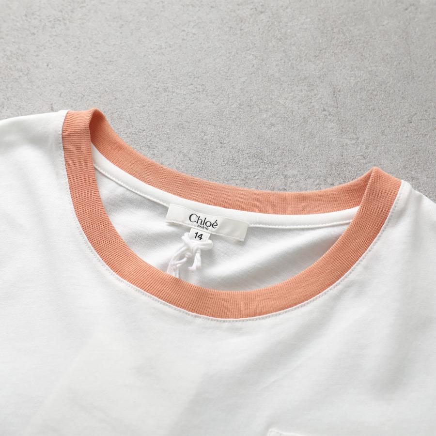クロエ Chloe ロゴプリント クロップド 半袖Tシャツ 衣料品 トップス コットン レディース ホワイト系 / ブラック系 【中古】 Chloe - クロエ Chloe ロゴプリント クロップド 半袖Tシャツ 衣料品