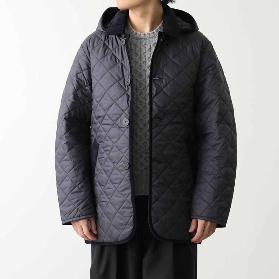 【訳あり-38のみ】LAVENHAM ラベンハム 中綿ジャケット DENSTON デンストン SLJ9004 メンズ フード付き キルティング G95/LAMP-BLACK-0060の画像