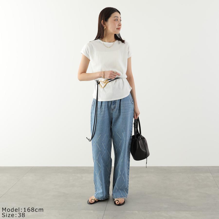 YENN（イェン） レーザーカット ワイドデニム パンツ Y261-31001 YENN イエン ジーンズ LASER CUT WIDE DENIM Y261-31001 レディース