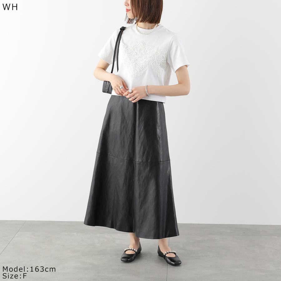 anana アナナ Tシャツ a16-011 レディース 半袖 レース カットソー コットン クルーネック カラー3色の画像