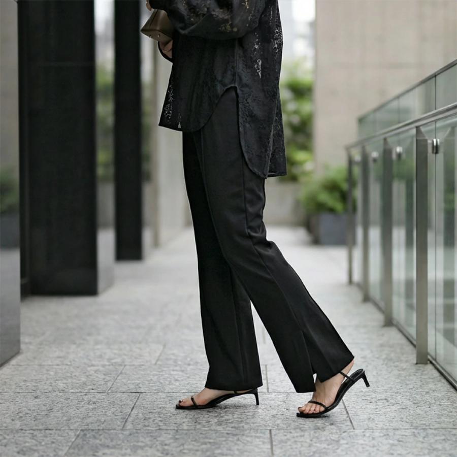 CHIGNON（シニヨン） フレアパンツ 3861-069GL レディース リブ
