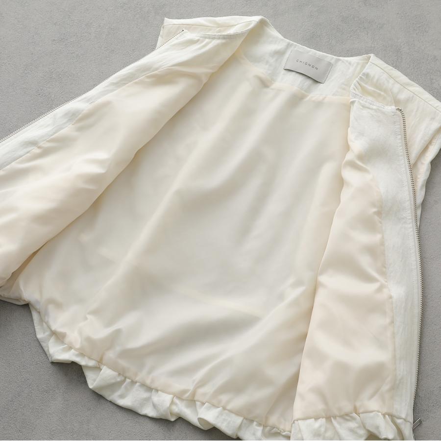 CHIGNON（シニヨン） ベスト 4261-025MK レディース ダブルジップ