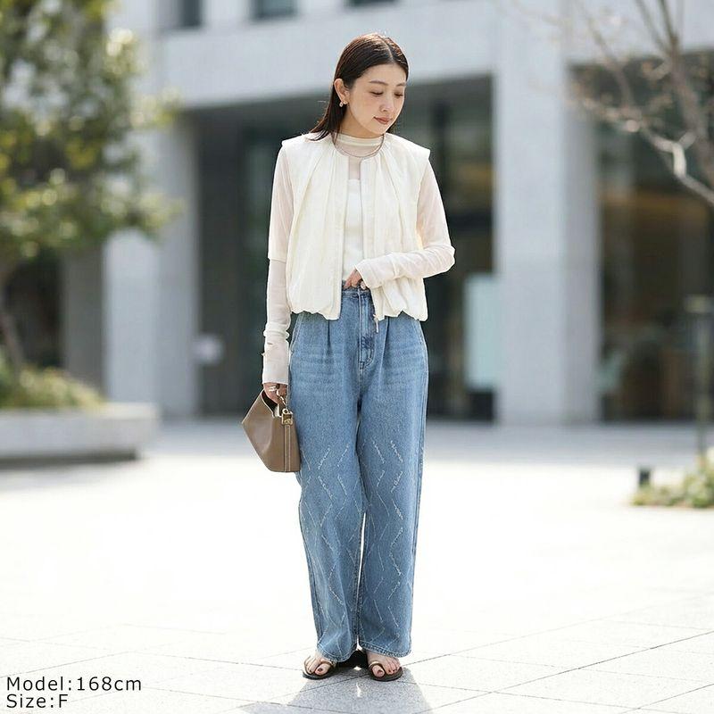 CHIGNON（シニヨン） ベスト 4261-025MK レディース ダブルジップ