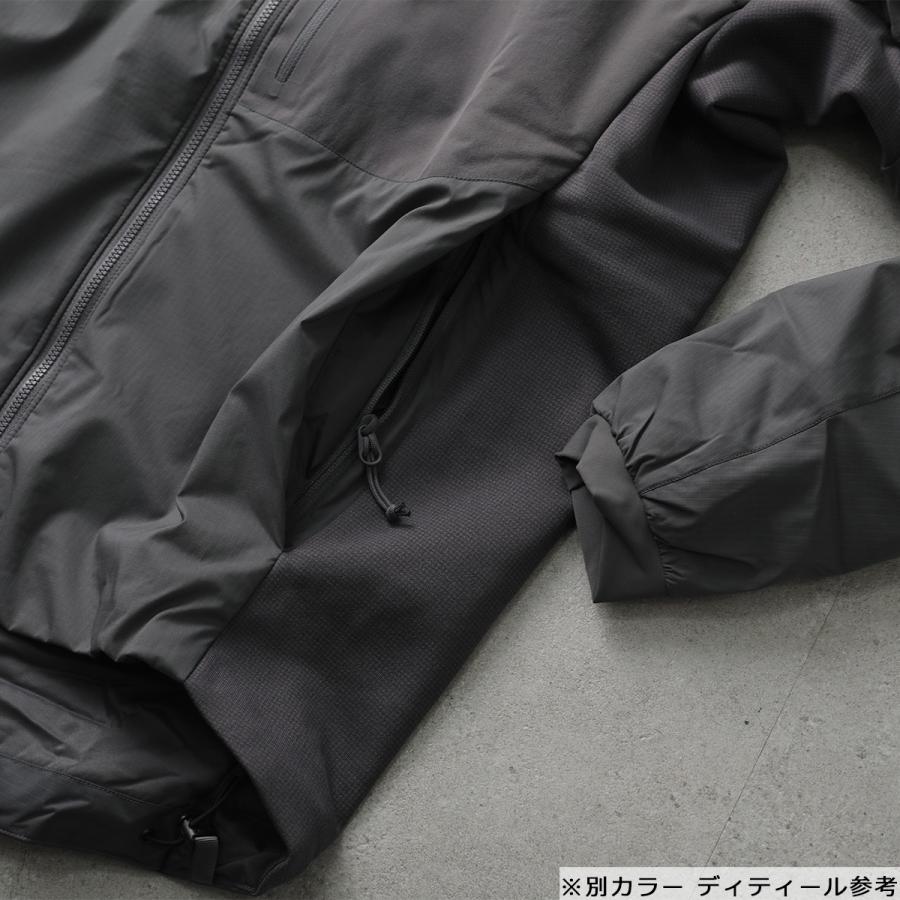 ARC'TERYX LEAF アークテリクスリーフ ナイロンジャケット Atom Hoody LT Gen2.1 アトム フーディー X000006543 メンズ 中綿 ジップアップ フード付 Blackの画像