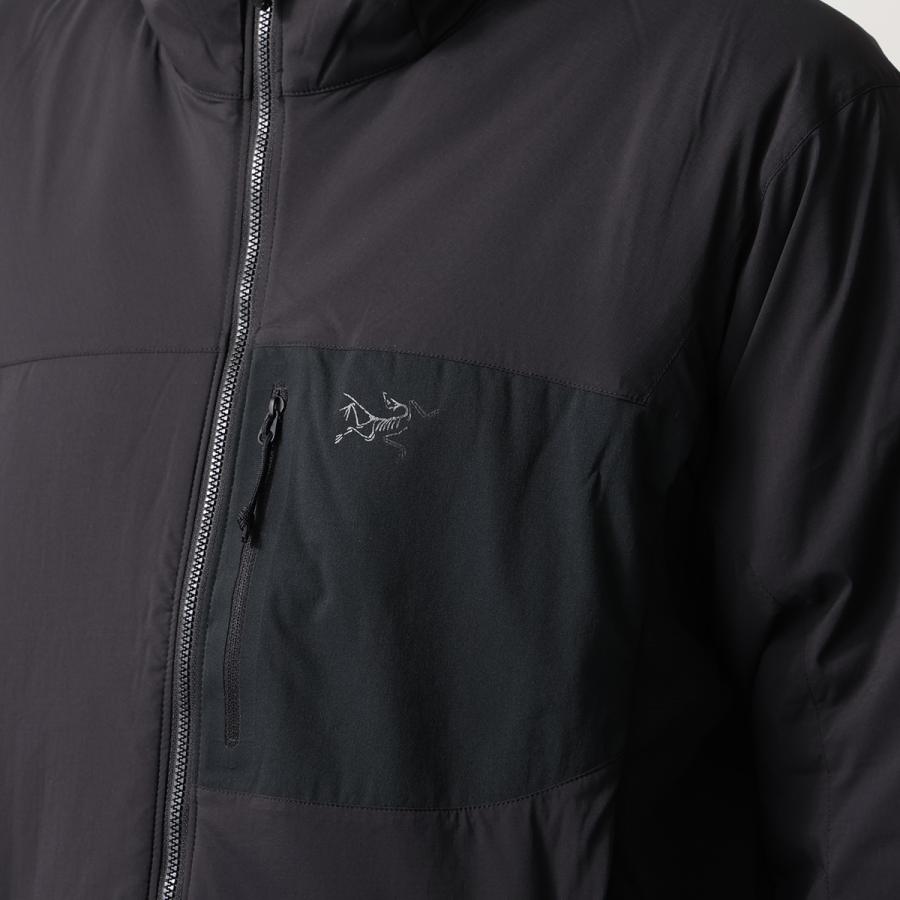 ARC'TERYX LEAF アークテリクスリーフ ナイロンジャケット Atom Hoody LT Gen2.1 アトム フーディー X000006543 メンズ 中綿 ジップアップ フード付 Blackの画像
