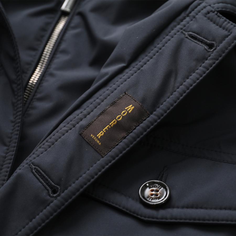 MOORER ムーレー ジャケット FERRI-STP フェッリ メンズ フィールドジャケット フード付き ジップアップ フーディ 軽量 防水 BLUの画像