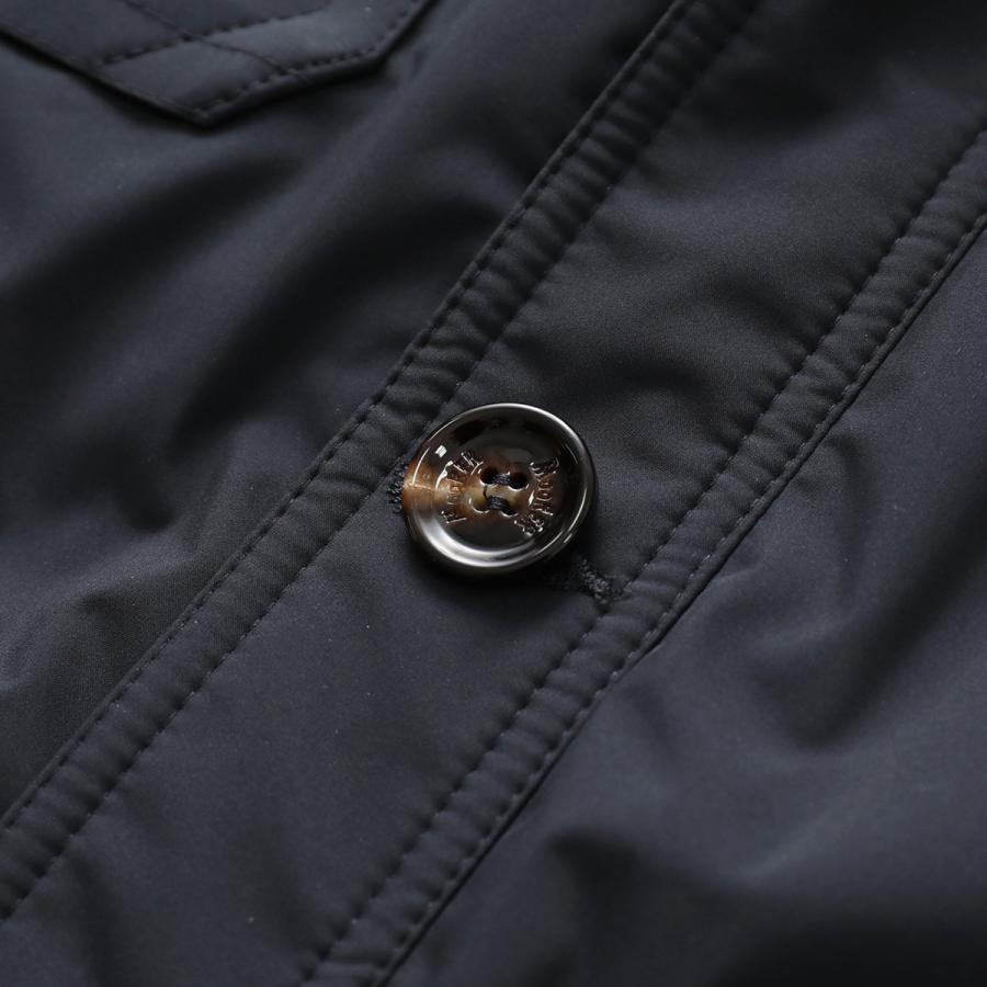 MOORER ムーレー ジャケット FERRI-STP フェッリ メンズ フィールドジャケット フード付き ジップアップ フーディ 軽量 防水 BLUの画像