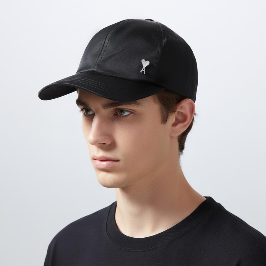 【正規品】Ami Paris ベースボールキャップ　ブラック AMI Alexandre Mattiussi 【並行輸入品】 アミパリス AMI PARIS