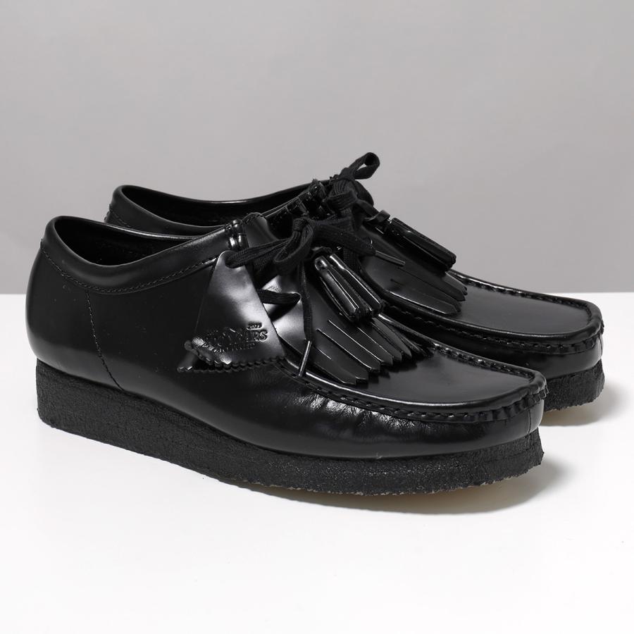 Clarks クラークス wallabeeレザー シューズ サイズ8 26cm Wallabee / メンズ ワラビー（ブラックレザー） -Clarks (クラークス