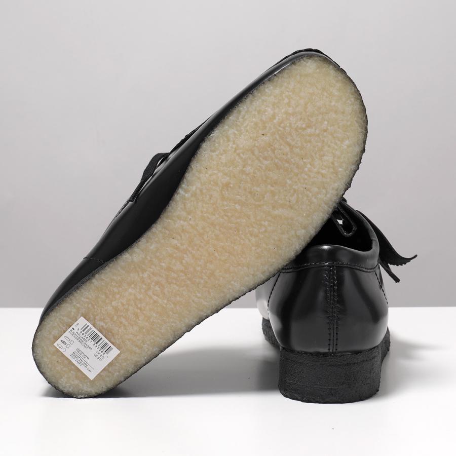 ★人気★クラークス ワラビー オールレザー【26.5】ブラック クレープソール Clarks Originals クラークス モカシン WALLABEE ワラビー 26183780