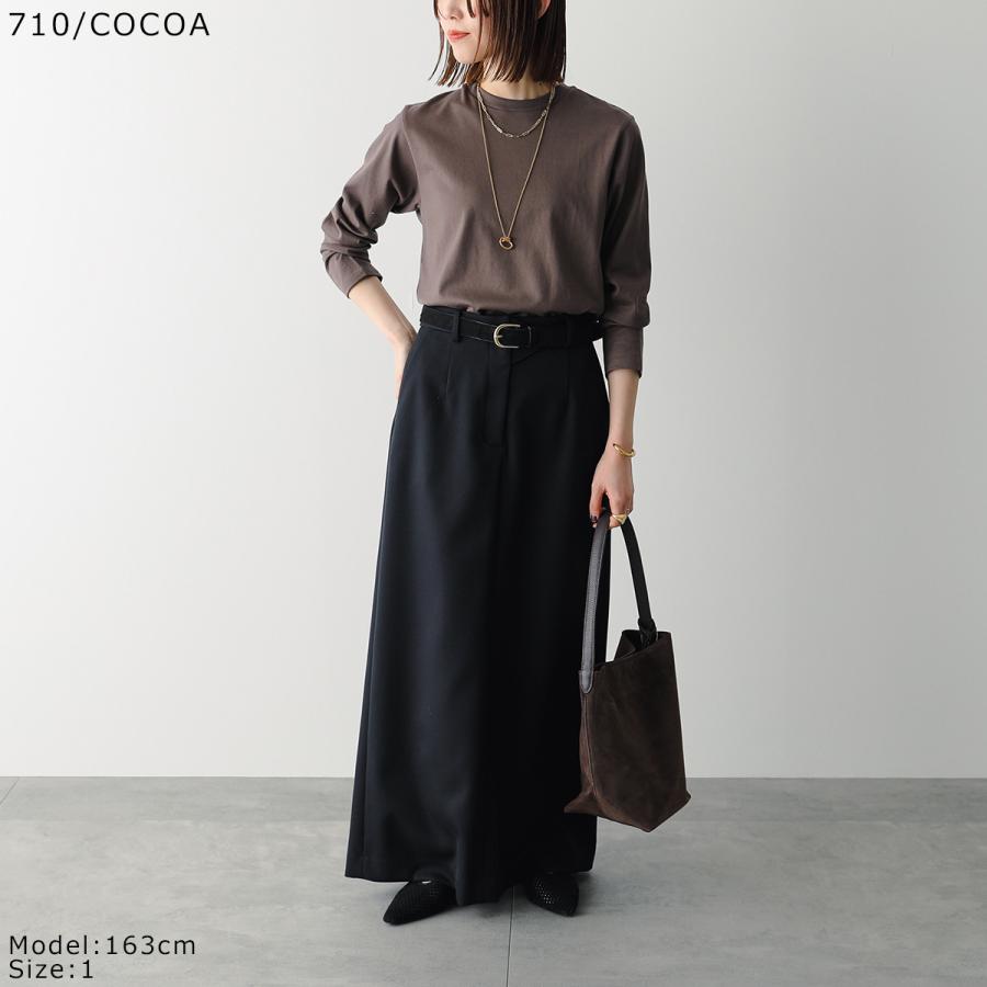 LIFiLL リフィル Tシャツ COTTONY SIDE SLIT LONGSLEEVE TEE LF044-01