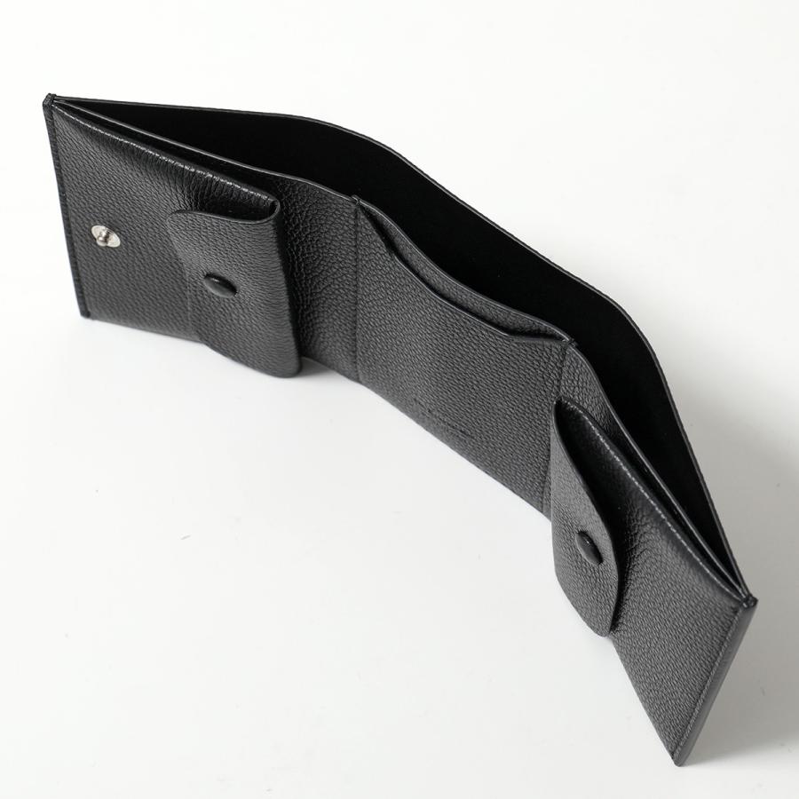 JIL SANDER ジルサンダー 三つ折り財布 ORIGAMI オリガミ J25UI0005 P8892 メンズ レザー ミニ財布 小銭入れあり 001/BLACK J25UI0005P8892001の画像