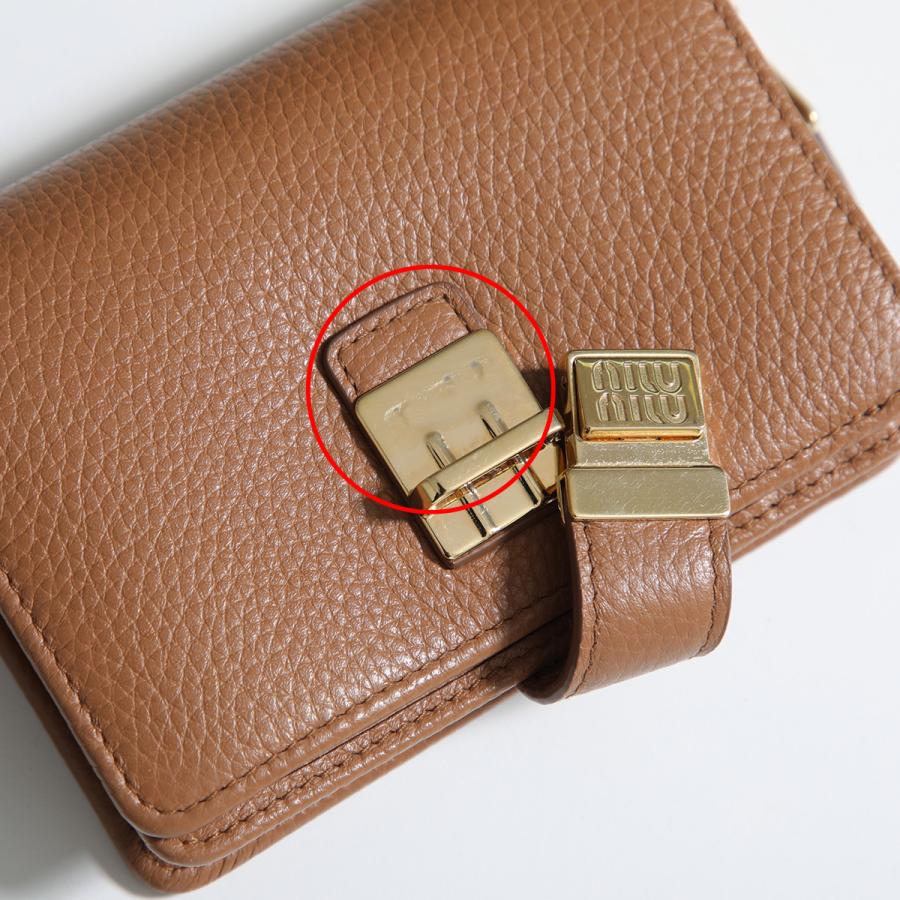 miu miu（ミュウミュウ） 【訳あり】MIUMIU 二つ折り財布 5ML053 2F8V