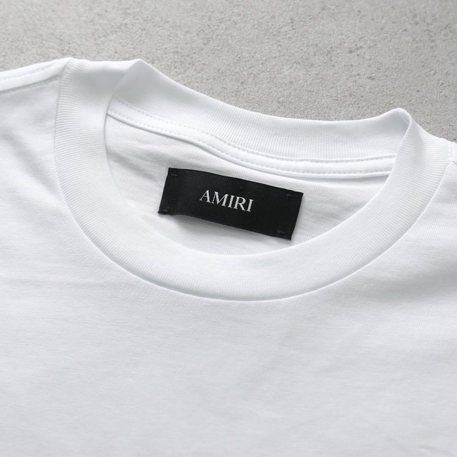 AMIRI アミリ Tシャツ BONES STACKED TEE ボーンズ スタックト AMJYTE1075 メンズ 半袖 カットソー ロゴT コットン クルーネック カラー2色の画像