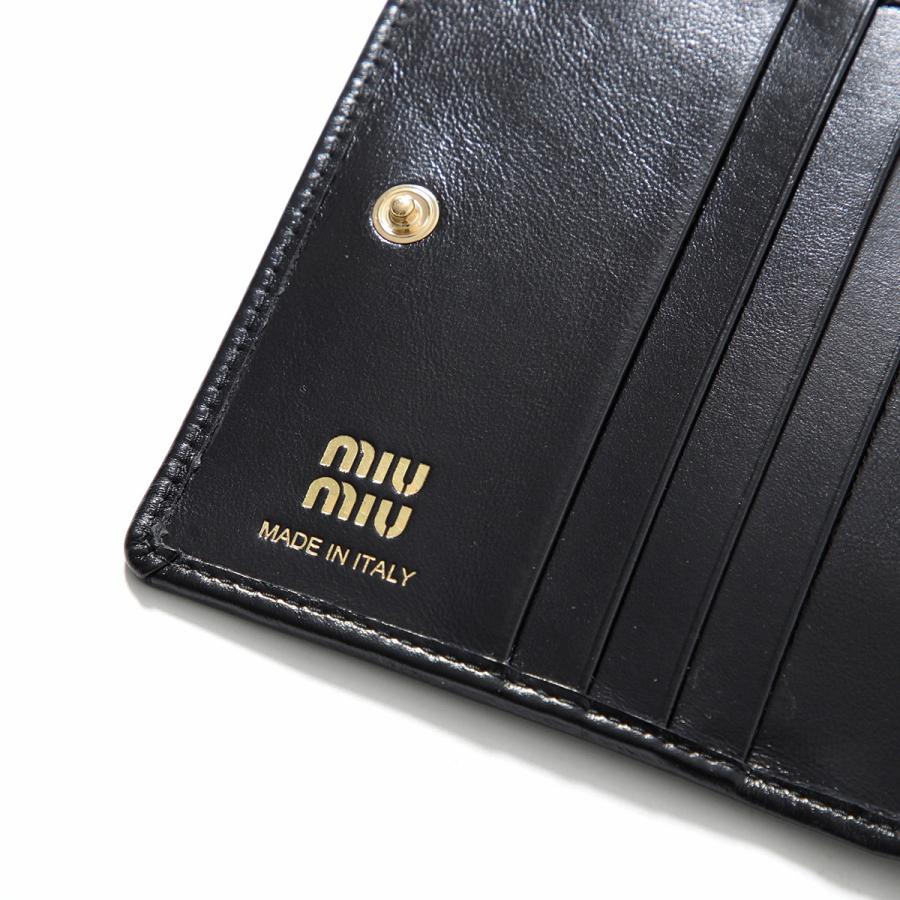 miu miu（ミュウミュウ） 二つ折り財布 5MV204 2IGA レディース レザー