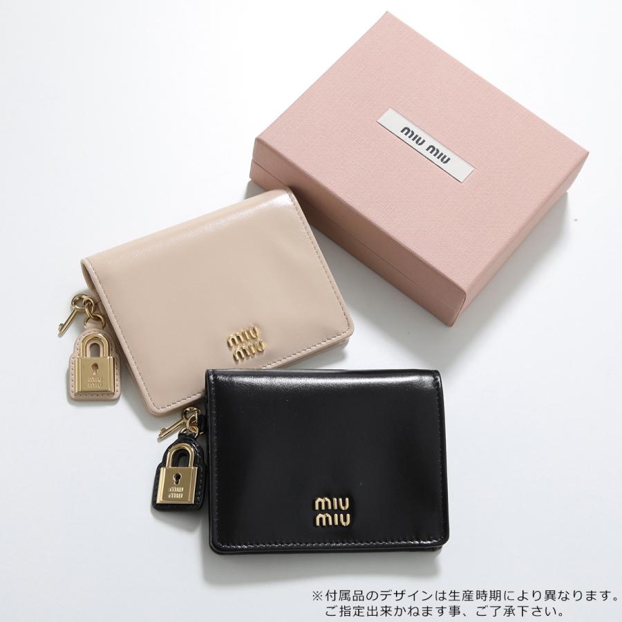 miu miu（ミュウミュウ） 二つ折り財布 5MV204 2IGA レディース レザー