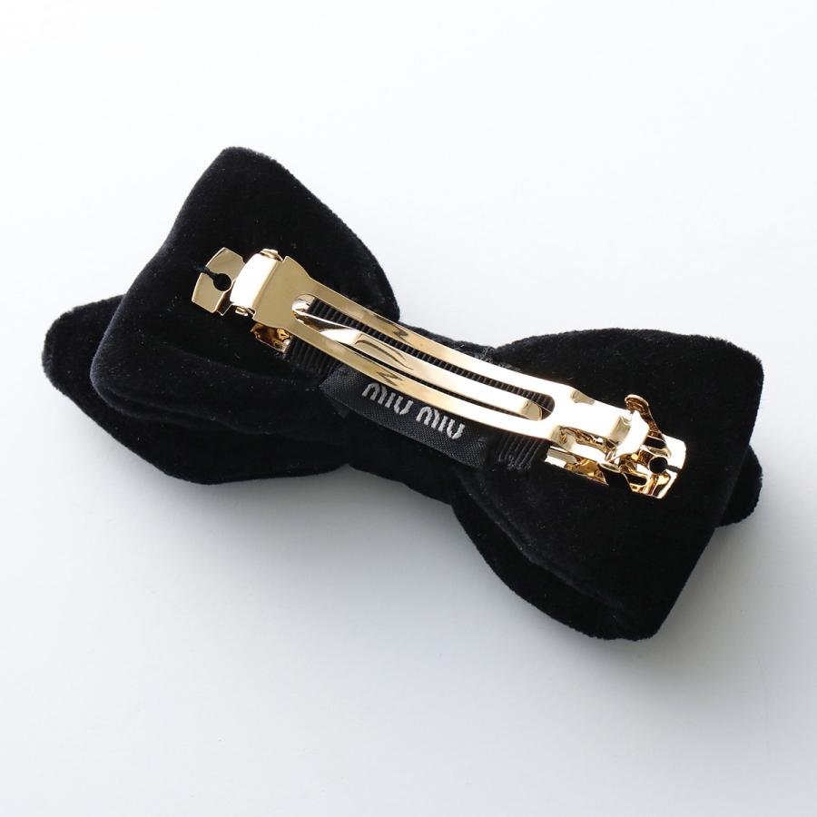 miu miu（ミュウミュウ） バレッタ 5IF282 068 レディース リボン ロゴ