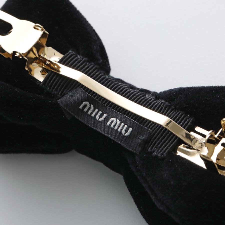 miu miu（ミュウミュウ） バレッタ 5IF282 068 レディース リボン ロゴ