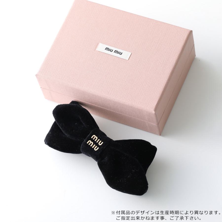 miu miu（ミュウミュウ） バレッタ 5IF282 068 レディース リボン ロゴ