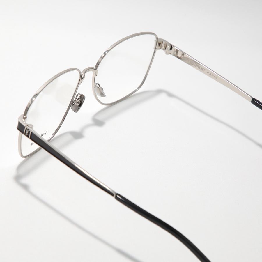 SAINT LAURENT サンローラン メガネ SL M134 レディース メンズ スクエア型 メタルフレーム 細フレーム フルリム クリングスタイプ アイウェア 002_11