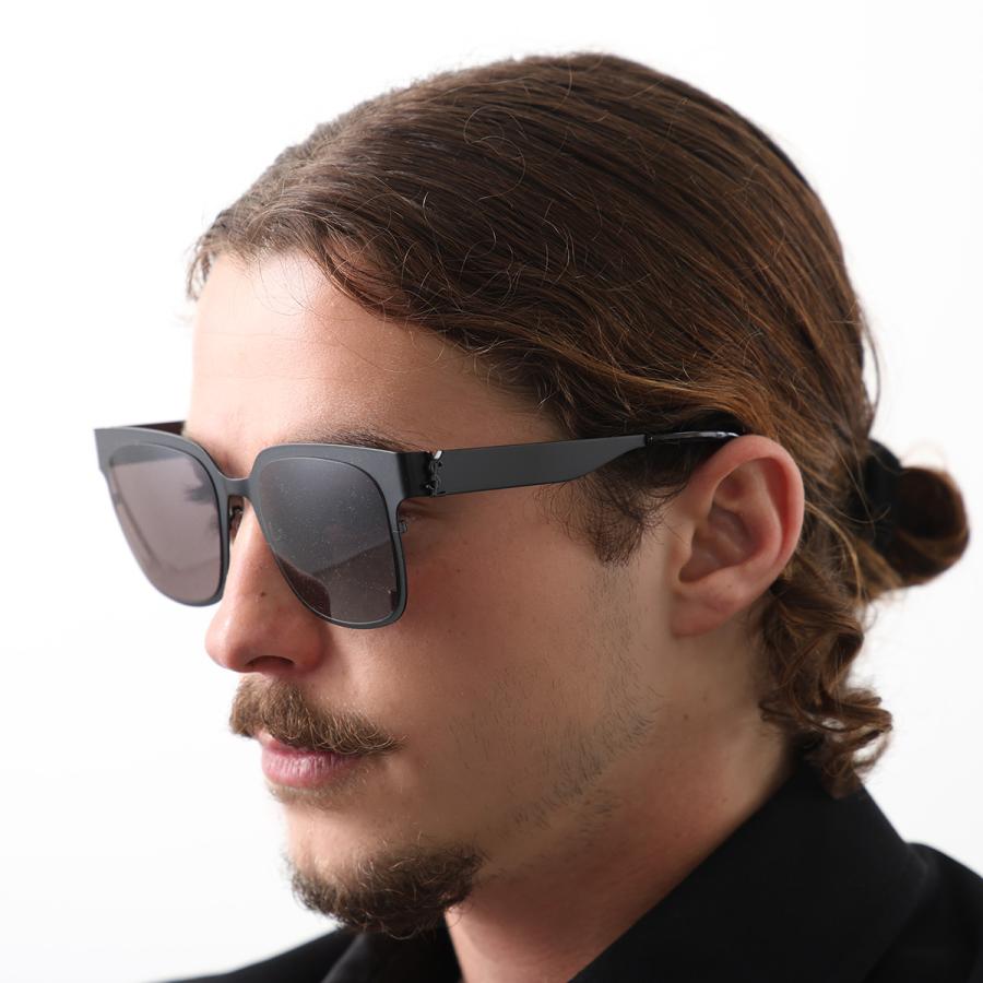 正規品 イヴサンローラン YSL サングラス 眼鏡 フレーム 黒 ウェリントン SAINT LAURENT サンローラン サングラス SL M41 メンズ レディース