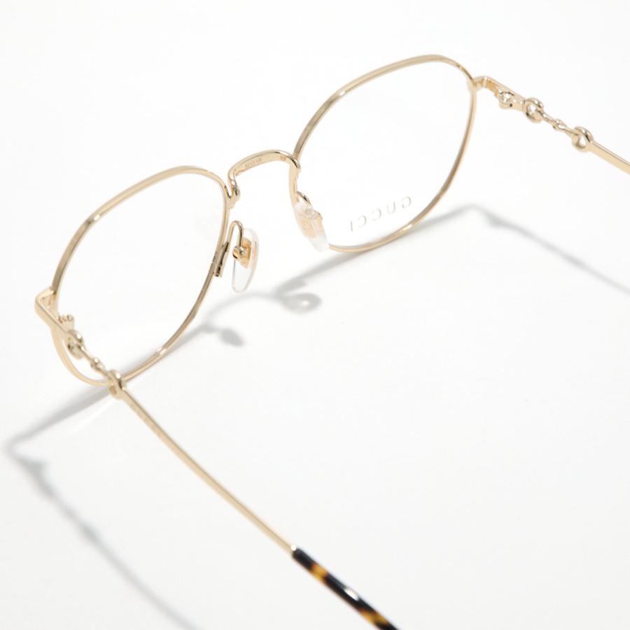 GUCCI レトロメガネ フレーム GUCCI（グッチ） メガネ GG1336O レディース ボストン型 メタル