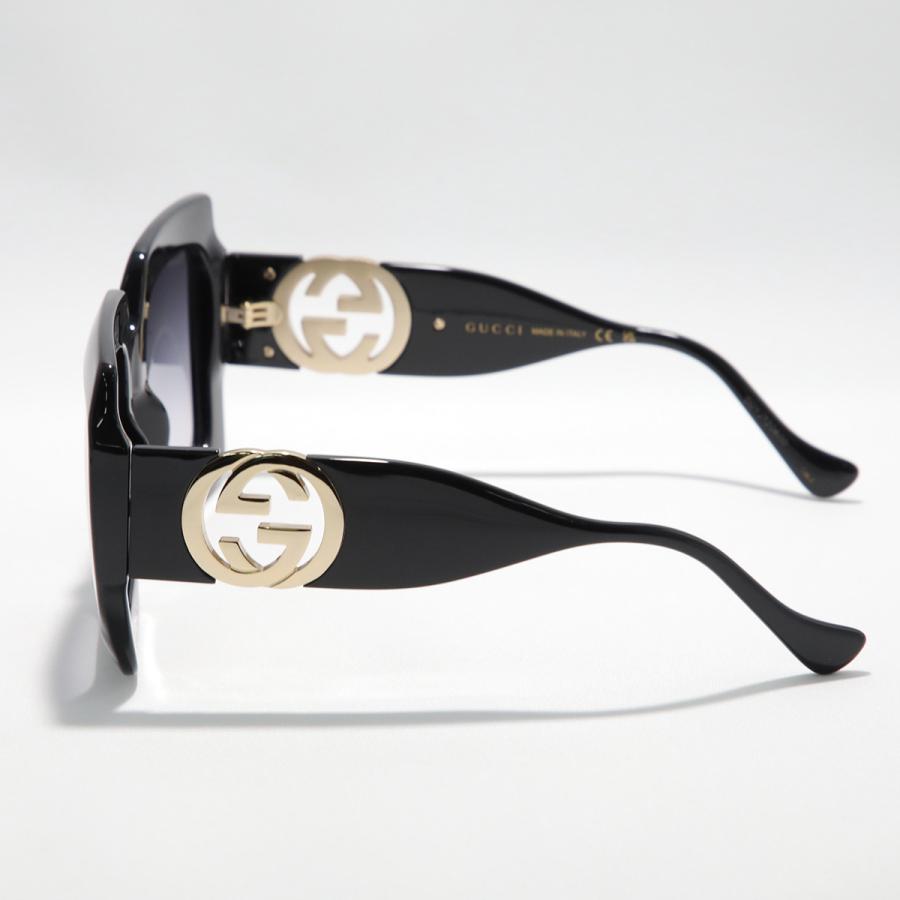 【中古】グッチ GUCCI GG0141SN セルフレーム スクエア サングラス ブラック【サイズ53□20】【レディース】 GUCCI - 【中古】グッチ GUCCI GG0141SN セルフレーム スクエア