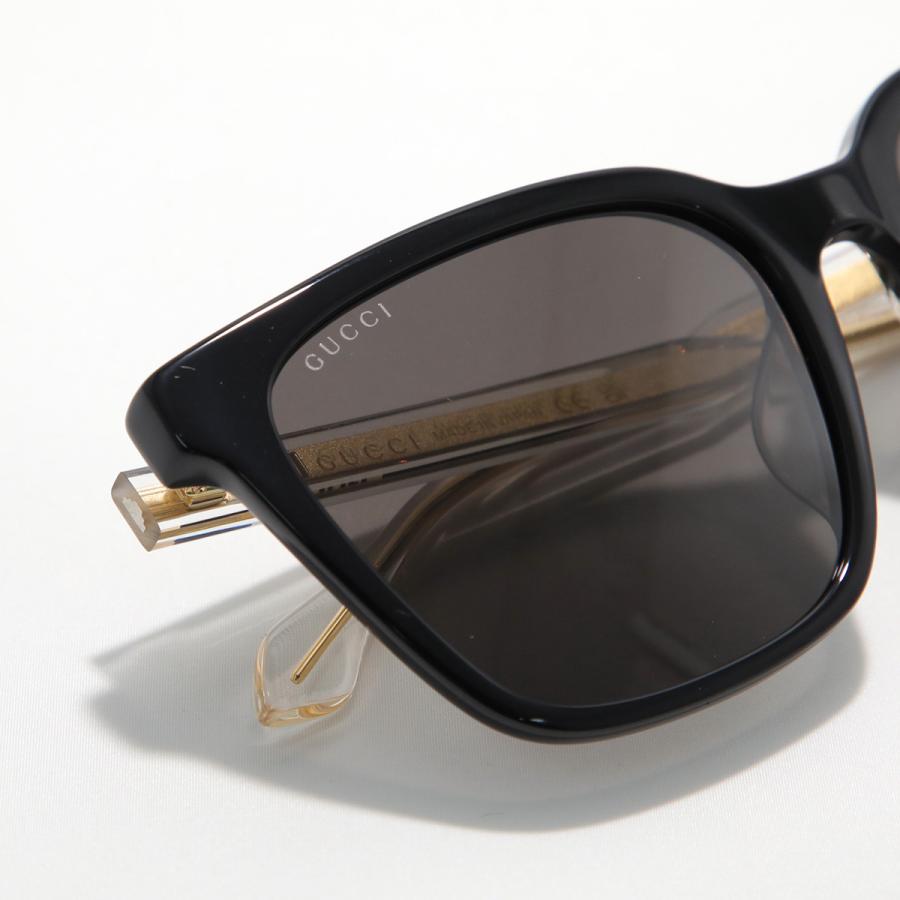 グッチ GG1121SA 001 サングラス アジアンフィット グレー ブラック GUCCI（グッチ） サングラス GG1121SA メンズ ウェリントン型 フルリム