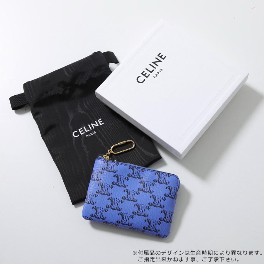 の*う様 美品✨CELINE セリーヌ デカロゴ金具 ケース付　コンパクト CELINE（セリーヌ） 財布 コインケース 小銭入れ コンパクトウォレット