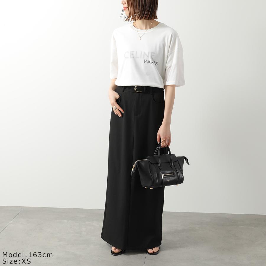 ෆ*様 セリーヌ CELINE ロゴ入り半袖 Tシャツ レディース 黒 XS 美 CELINE - セリーヌ CELINE ロゴ刺繡Tシャツ 2X98C671Q ブラック