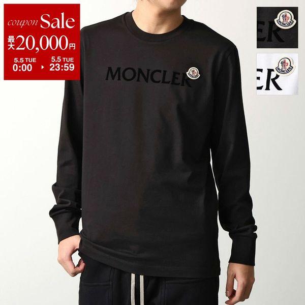 ヒ*ロ様 MONCLER モンクレール ロゴ プリント カットソーTシャツ ロン モンクレール メンズ Tシャツ 長袖 MONCLER ブランド ロンT トップス