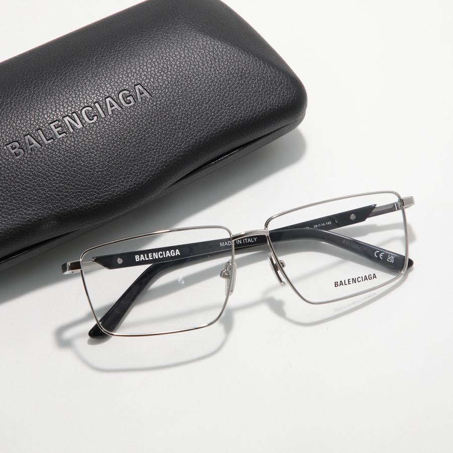 BALENCIAGA（バレンシアガ） メガネ BB0247O メンズ スクエア型 メタル