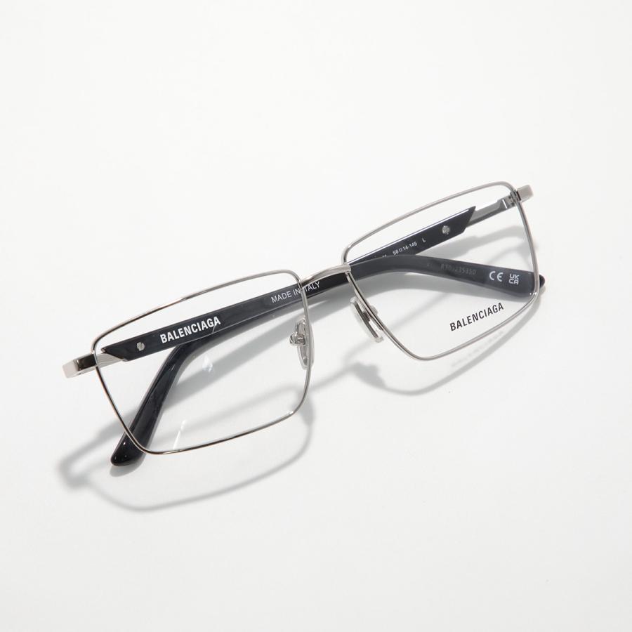 BALENCIAGA（バレンシアガ） メガネ BB0247O メンズ スクエア型 メタル